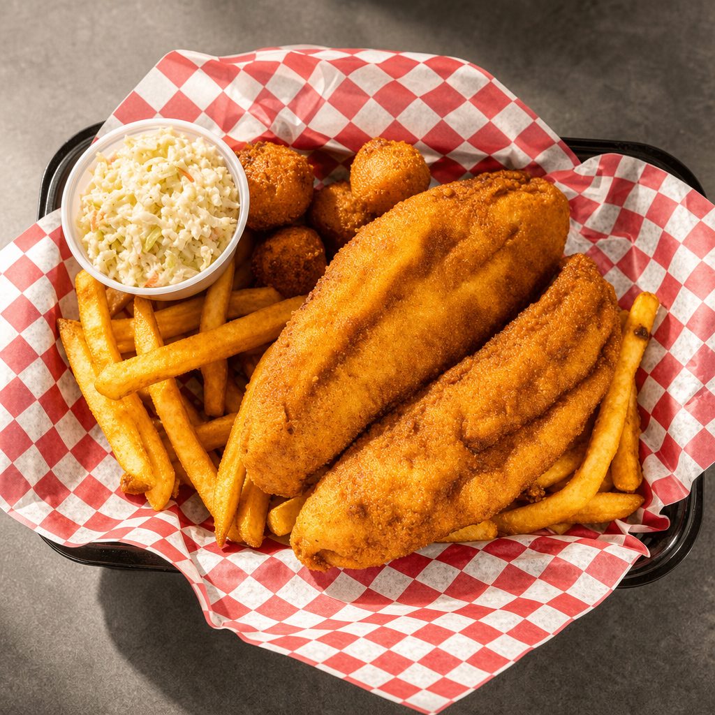 Flounder (2pc) Fish Plate.